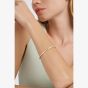 Ted Baker ROLEY Gold Tone Plated White Enamel Bangle TBJ4163-02-08