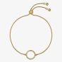 Ted Baker HELA Gold Tone Plated Crystal Open Circle Bracelet TBJ4226-02-02