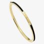 Ted Baker ROLEY Gold Tone Plated Black Enamel Bangle TBJ4163-02-05
