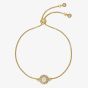 Ted Baker SOLETA Solitaire Sparkle Gold Tone & Crystal Adjustable Bracelet TBJ3699-02-02