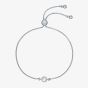 Ted Baker SARSAA Silver Tone Mini Crystal Adjustable Slider Bracelet TBJ3180-01-02