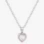 Ted Baker HANNELA Silver Tone Crystal Heart Necklace TBJ1681-01-02