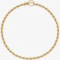 Ted Baker LYDIAA Gold Tone Fine Rope Chain T-Bar Necklace TBJ3004-02-03