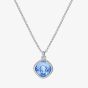Ted Baker Crastel Silver Tone Blue Crystal Necklace TBJ3692-01-201