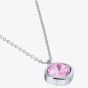 Ted Baker Crastel Silver Tone Pink Crystal Necklace TBJ3692-01-70