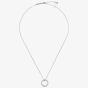 Ted Baker LOELLE Silver Tone Plated Circle Pendant Necklace TBJ3816-01-03