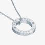 Ted Baker LOELLE Silver Tone Plated Circle Pendant Necklace TBJ3816-01-03