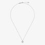 Ted Baker Amore Silver Tone Cubic Zirconia Halo Heart Necklace TBJ3832-01-02