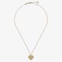 Ted Baker Cherish Gold Tone Crystal Heart Locket Necklace TBJ3981-02-02