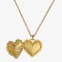 Ted Baker Cherish Gold Tone Crystal Heart Locket Necklace TBJ3981-02-02