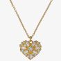 Ted Baker Cherish Gold Tone Crystal Heart Locket Necklace TBJ3981-02-02