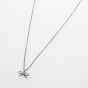 Ted Baker Blaire Silver Tone Mini Bow Pendant Necklace TBJ4175-01-03
