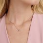 Ted Baker Blaire Silver Tone Mini Bow Pendant Necklace TBJ4175-01-03