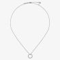 Ted Baker HERI Silver Tone Plated Crystal Open Circle Pendant TBJ4225-01-02