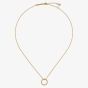 Ted Baker HERI Gold Tone Plated Crystal Open Circle Pendant TBJ4225-02-02