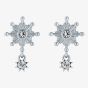 Ted Baker Celtis Crystal Star Silver Dropper Earrings TBJ3495-01-02