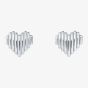 Ted Baker Linrie Silver Tone Heart Stud Earrings TBJ3685-01-03