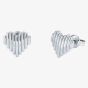Ted Baker Linrie Silver Tone Heart Stud Earrings TBJ3685-01-03