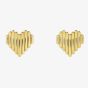 Ted Baker Linrie Gold Tone Plated Heart Stud Earrings TBJ3685-02-03