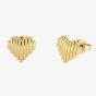 Ted Baker Linrie Gold Tone Plated Heart Stud Earrings TBJ3685-02-03