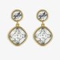 Ted Baker Craset Gold Tone Plated Crystal Dropper Earrings TBJ3694-02-02