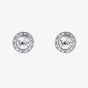 Ted Baker Soletia Silver Tone Crystal Halo Stud Earrings TBJ3698-01-02