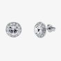 Ted Baker Soletia Silver Tone Crystal Halo Stud Earrings TBJ3698-01-02