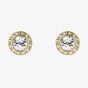 Ted Baker Soletia Gold Tone Plated Crystal Halo Stud Earrings TBJ3698-02-02