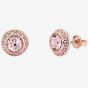Ted Baker Soletia Rose Gold Tone Plated Crystal Halo Stud Earrings TBJ3698-24-193