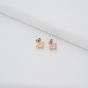 Ted Baker Amorina Gold Tone Crystal Open Heart Stud Earrings TBJ3834-24-02