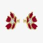 Ted Baker Petinna Gold Tone Pink Flower Stud Earrings TBJ3867-02-457
