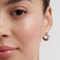 Ted Baker Hilya Silver Tone Half Hoop Earrings TBJ4055-01-03