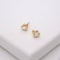 Ted Baker Han Gold Tone Crystal Heart Stud Earrings TBJ1654-02-02
