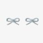 Ted Baker Brooke Silver Tone Mini Bow Stud Earrings TBJ4156-01-03