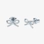Ted Baker Brooke Silver Tone Mini Bow Stud Earrings TBJ4156-01-03