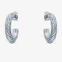 Ted Baker MELANIE Silver Tone Plated Twist Hoop Earrings TBJ4186-01-03