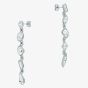 Ted Baker JULIANNA Silver Tone Plated Multi Cut Crystal Drop Earrings TBJ4202-01-02