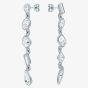 Ted Baker JULIANNA Silver Tone Plated Multi Cut Crystal Drop Earrings TBJ4202-01-02