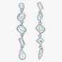 Ted Baker JULIANNA Silver Tone Plated Multi Cut Crystal Drop Earrings TBJ4202-01-02
