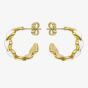 Ted Baker HANNAH Gold Tone Plated White Enamel Heart Hoop Earrings TBJ4207-02-08
