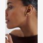 Ted Baker HAILEY Gold Tone Plated White Enamel Heart Stud Earrings TBJ4210-02-08