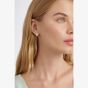 Ted Baker ROLO Gold Tone Plated White Enamel Roll Huggie Hoop Earrings TBJ4162-02-08