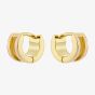 Ted Baker ROLO Gold Tone Plated Pink Enamel Roll Huggie Hoop Earrings TBJ4162-02-56