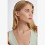 Ted Baker ROLO Gold Tone Plated Pink Enamel Roll Huggie Hoop Earrings TBJ4162-02-56