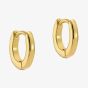 Ted Baker CRISETE Gold Tone Plated Logo Huggie Hoop Earrings TBJ3745-02-03