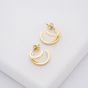 Ted Baker HELIAS Gold Tone & Crystal Hoop Earrings TBJ3458-02-02