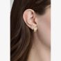 Ted Baker ROSIE Gold Tone & Crystal Roll Huggie Hoop Earrings TBJ4085-02-02