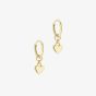 Ted Baker HARRYE Gold Tone Mini Heart Pendant Huggie Hoop Earrings TBJ2578-02-03