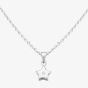 Fleur Kids Sterling Silver Cubic Zirconia Star Pendant Necklace AZP046904