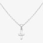 Fleur Kids Sterling Silver Cubic Zirconia Cross Pendant Necklace AZP041404